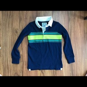 Never worn boys Lands End Rugby shirt